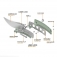 N Artisan Cutlery Arroyo Natural G10 1845P-NTG