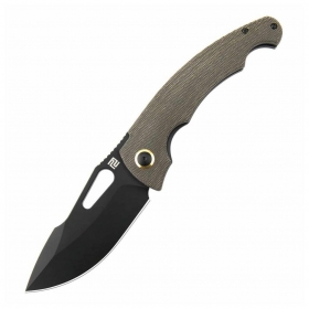 N Artisan Cutlery Xcellerator OD Green Micarta 1860P-BODG