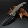 N Artisan Cutlery Xcellerator OD Green Micarta 1860P-BODG