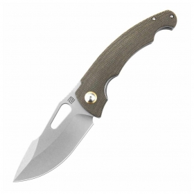 N Artisan Cutlery Xcellerator OD Green Micarta 1860P-ODG