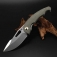N Artisan Cutlery Xcellerator OD Green Micarta 1860P-ODG