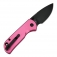 N CJRB Cutlery Mica Pink Aluminium Black Blade J1934-BPK