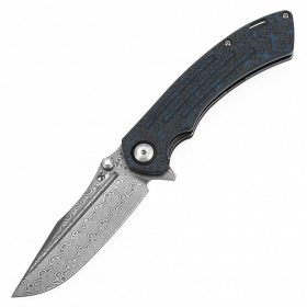 N Kansept Knives Pretatout Damascus Rose Carbon K1032A4
