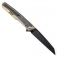 N Kansept Knives Arcus Golden Titanium + Black Micarta K1046A4
