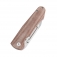 N Kansept Knives Superhawk Titanium Brown Micarta K1084B1