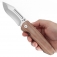 N Kansept Knives Superhawk Titanium Brown Micarta K1084B1