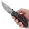 N Kansept Knives Orion Damascus Blackwash Titanium K1089A3