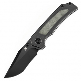 N Kansept Knives Fermi Green Micarta K1122A1