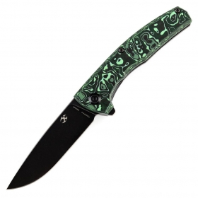 N Kansept Knives AGI Green Carbon + Titanium K2037A4