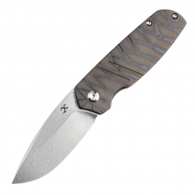 N Kansept Knives Turaco Tiger Stripe Titanium K2049A4