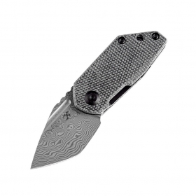 N Kansept Knives RIO Damascus Black Micarta K3044D1