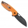 N Kansept Knives Model 6 Orange G10 T1022A4