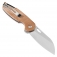 N Kansept Knives Model 6 Brown Micarta T1022A5