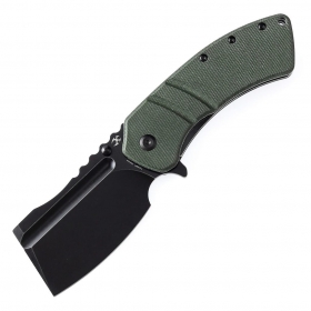 N Kansept Knives XL Korvid Green Micarta T1030B4