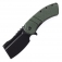 N Kansept Knives XL Korvid Green Micarta T1030B4
