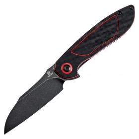 N Kansept Knives Tenable Prometheus Black Red G10 T1040A1