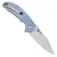 N Kansept Knives Tenable Rei Blue Micarta T1061A1