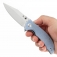 N Kansept Knives Tenable Rei Blue Micarta T1061A1