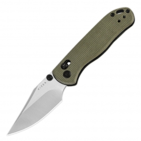 N Kizer Vanguard Drop Bear 2 Green Micarta V3619.2KC1