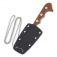 N QSP Knives Neckmuk Brown G10 QS125-B