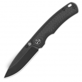 N QSP Knives Puffin Titanium + Carbon Black Blade QS127-E3