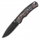 N QSP Knives Puffin Titanium + Red-Blue Camo Carbon QS127-G2