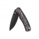 N QSP Knives Puffin Titanium + Red-Blue Camo Carbon QS127-G2