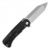 N QSP Knives Rhino Black Texture Titanium QS143-H