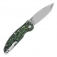 N QSP Knives Turtle Punk Black/Green G10 QS158-C1