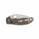 N Spyderco Manix 2 Brown Micarta CPM CRU-WEAR C101MPCW2
