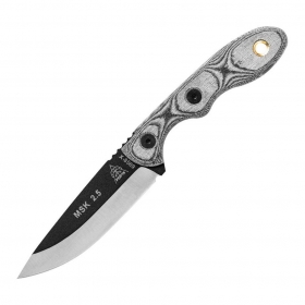 N TOPS Mini Scandi Black Micarta MSK-BLM